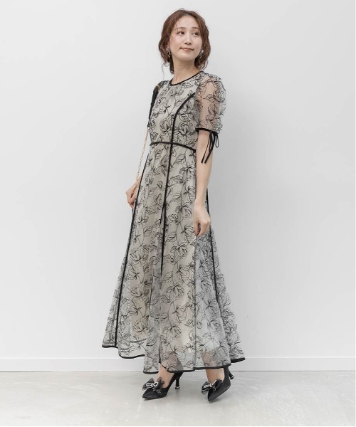 RANDA（ランダ） ワンピース エンブロイダリーチュールパイピング
