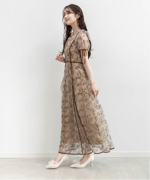 RANDA（ランダ） ワンピース エンブロイダリーチュールパイピング