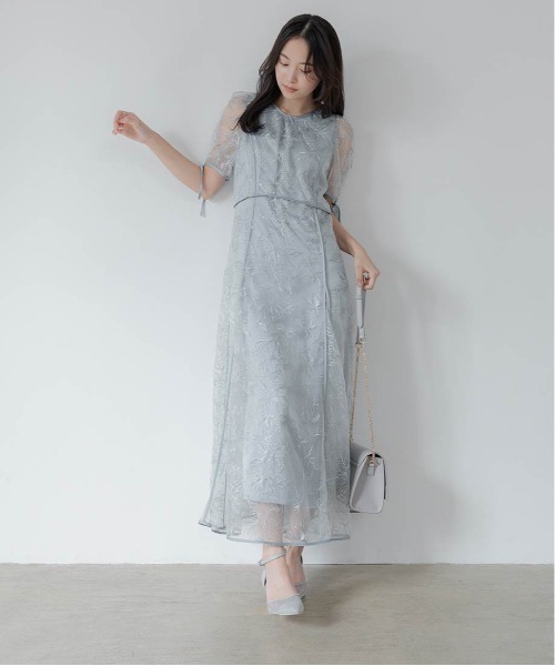 RANDA（ランダ） ワンピース エンブロイダリーチュールパイピング