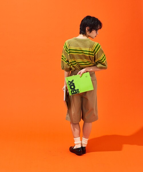 「TOWNCRAFT」 半袖ニット MEDIUM ブラック メンズ_画像2