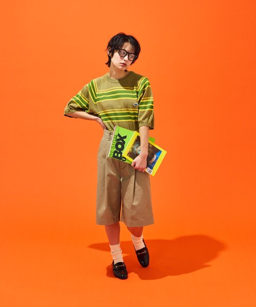 「TOWNCRAFT」 半袖ニット MEDIUM ブラック メンズ_画像4