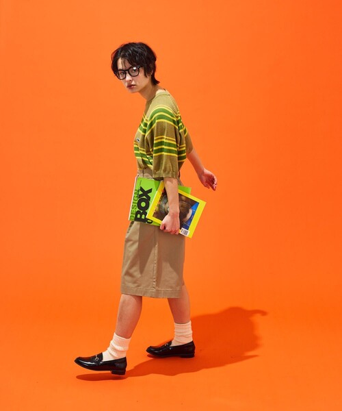 「TOWNCRAFT」 半袖ニット MEDIUM ブラック メンズ_画像5