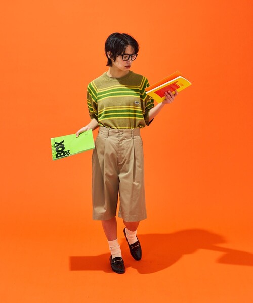 「TOWNCRAFT」 半袖ニット MEDIUM ブラック メンズ_画像7