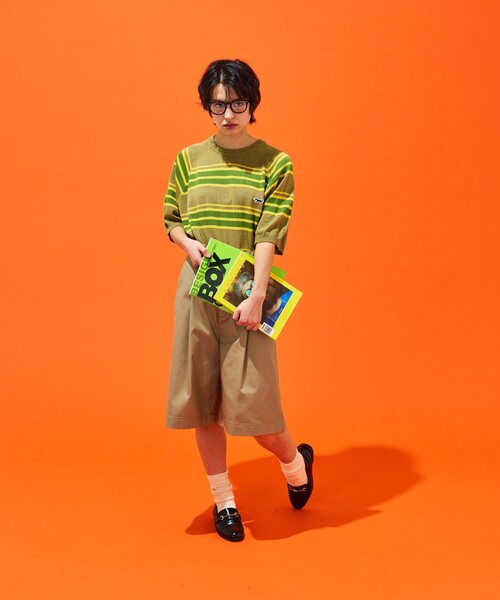 「TOWNCRAFT」 半袖ニット MEDIUM ブラック メンズ_画像8