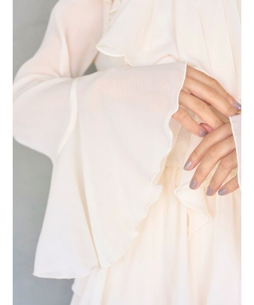 SNIDEL（スナイデル） ワンピース シフォンフリルミニコンビワンピース