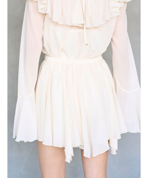 SNIDEL（スナイデル） ワンピース シフォンフリルミニコンビワンピース