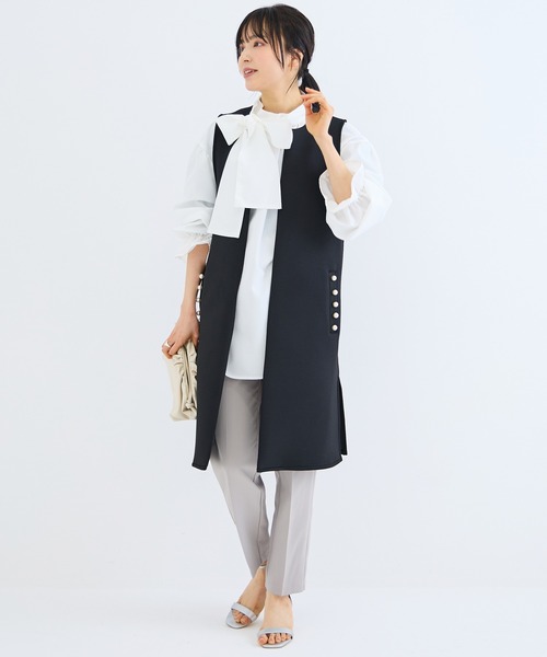 「INCEDE」 ベスト M ベージュ レディース_画像7