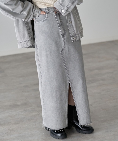 YENNA デニムスカート 「 YENNA Original Jeans 」クロスデザイン