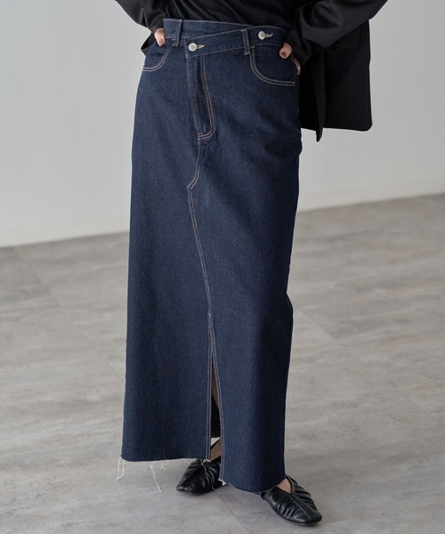 YENNA デニムスカート 「 YENNA Original Jeans 」クロスデザイン