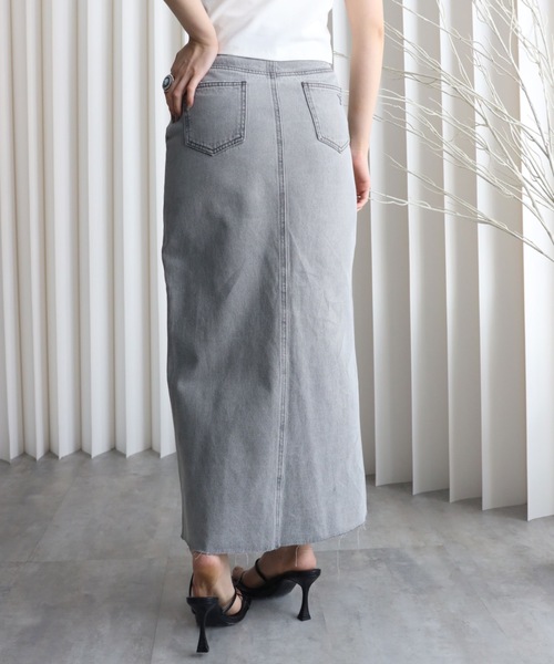 YENNA デニムスカート 「 YENNA Original Jeans 」クロスデザイン