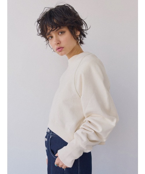 ALEXIA STAM（アリシアスタン） スウェットカットソー FREE アイボリー