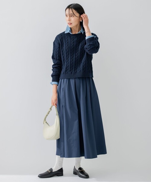 23区（ニジュウサンク） 長袖ニット 38 ネイビー レディース