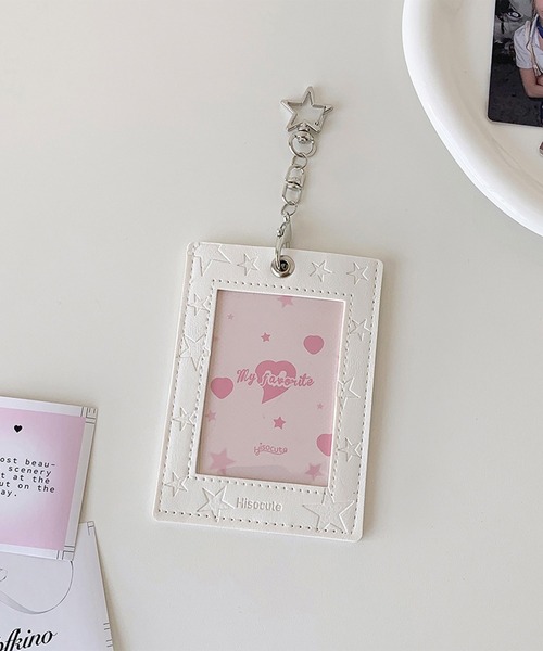 LYEON（リヨン） カードケース 推し活トレカホルダー/スター型押し