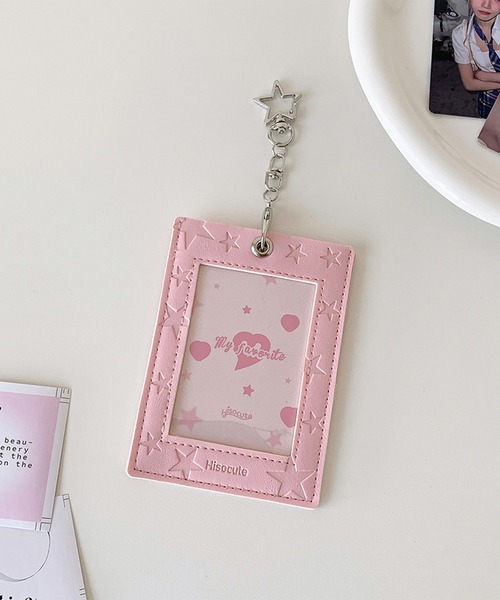 LYEON（リヨン） カードケース 推し活トレカホルダー/スター型押し