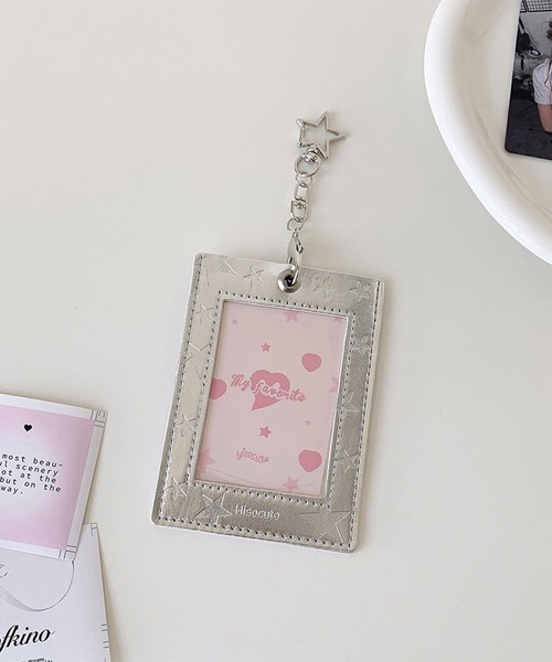 LYEON（リヨン） カードケース 推し活トレカホルダー/スター型押し