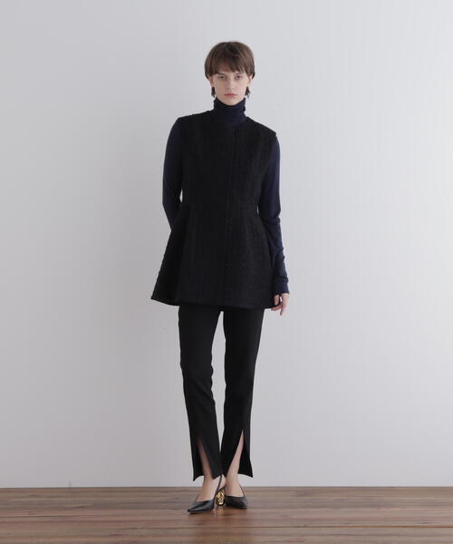 LE PHIL（ル フィル） ジャケット ノーカラージャケット ツイード