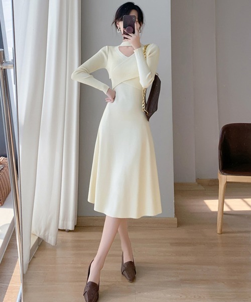 「Miniministore」 ニットワンピース フリー ブラック レディース_画像4