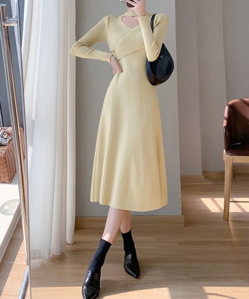 「Miniministore」 ニットワンピース フリー ブラック レディース_画像7