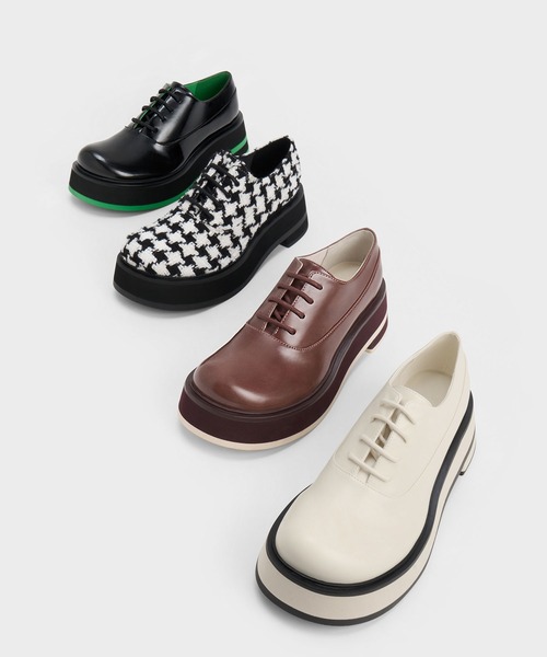 「CHARLES & KEITH」 シューズ 22.5cm オフホワイト レディース_画像7