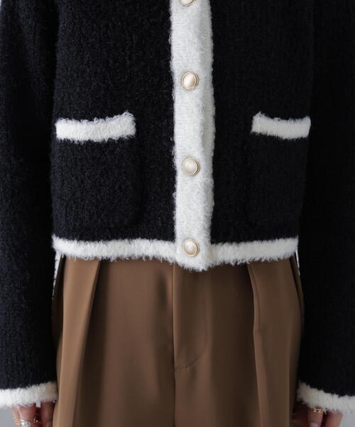 FREE'S MART（フリーズマート） ニット セーター 金ボタンバイカラー