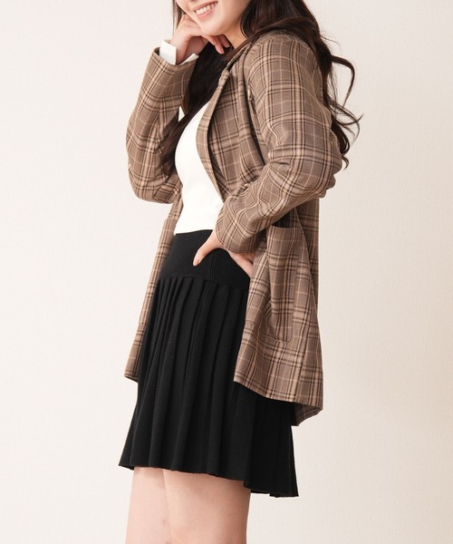 Nohea スカート リブニット フレアプリーツ ミニスカート : ZOZOTOWN