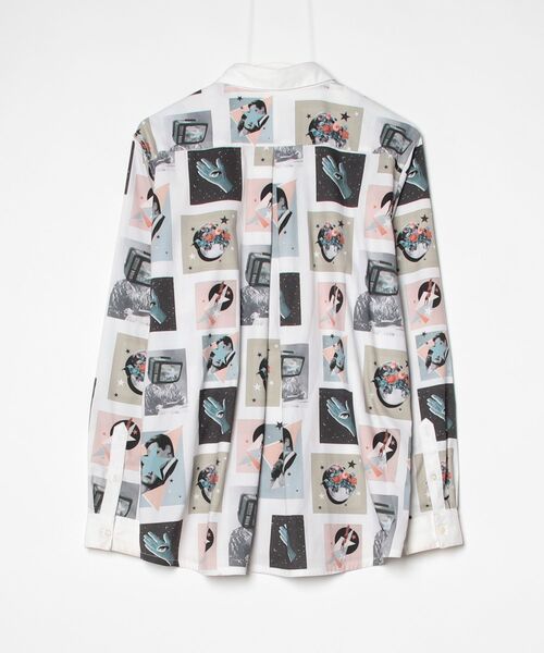 「Education from Youngmachines」 長袖シャツ S オフホワイト メンズ_画像2