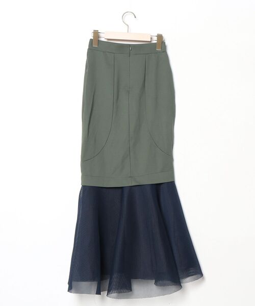 UN3D.（アンスリード） ロングスカート 36 グリーン レディース