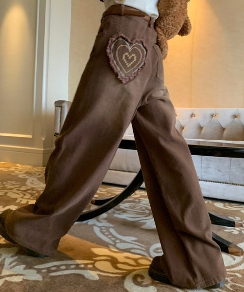 DIAVEL 「DIAVEL」 デニムパンツ M ブラウン レディース : ZOZOTOWN