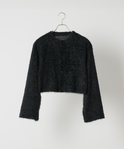 「FEKETE」 ニットカーディガン MEDIUM ベージュ レディース_画像2