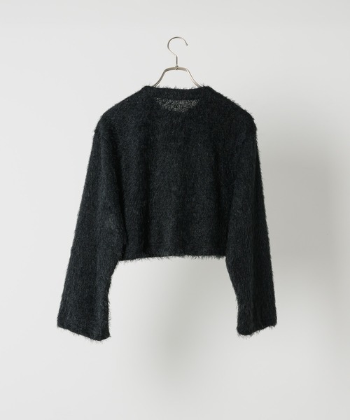 「FEKETE」 ニットカーディガン MEDIUM ベージュ レディース_画像3