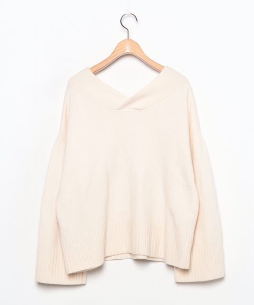 NOBLE（ノーブル） 長袖ニット FREE ベージュ レディース : ZOZOTOWN