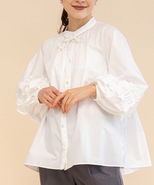 Sono（ソーノ） 長袖ブラウス F ホワイト レディース : ZOZOTOWN Yahoo