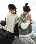 ベスト ジレ 冬のアイスクリームなネップのベス...の詳細画像4