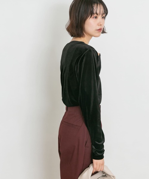 「UR Lab.」 長袖カットソー FREE ブルー レディース_画像2