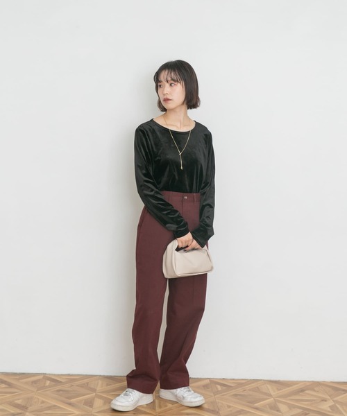 「UR Lab.」 長袖カットソー FREE ブルー レディース_画像6