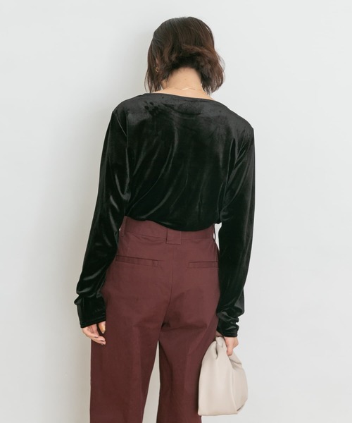 「UR Lab.」 長袖カットソー FREE ブルー レディース_画像9