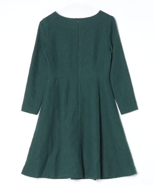 「NATURAL BEAUTY BASIC」 長袖ワンピース MEDIUM グリーン レディース_画像2