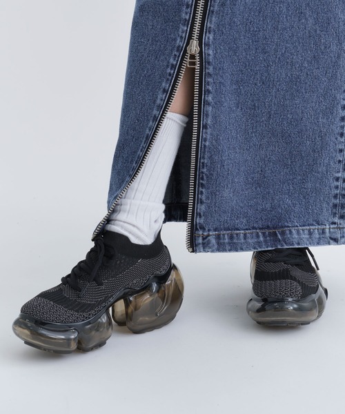 grounds（グラウンズ） ローカットスニーカー 38 ブラック レディース