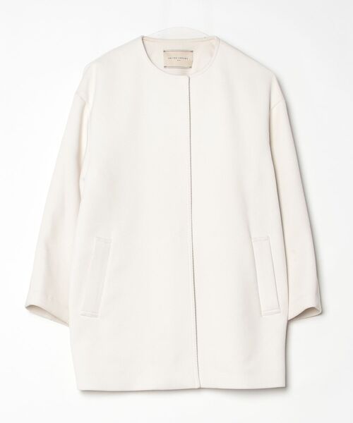 UNITED ARROWS（ユナイテッドアローズ） ノーカラーコート 36 ホワイト