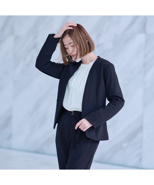「AOYAMA」 長袖ブラウス S ラベンダー レディース_画像4