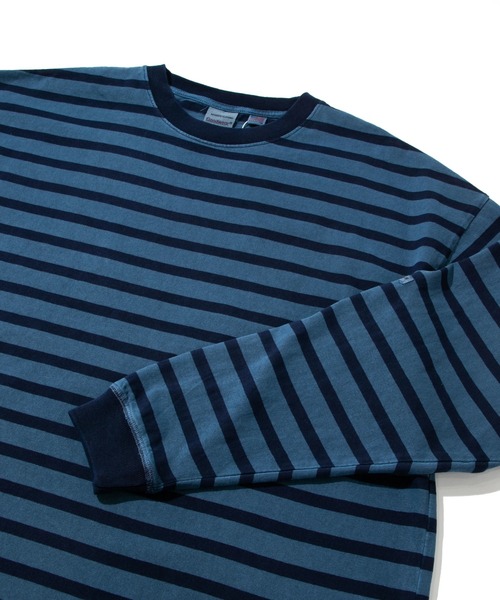 「go slow caravan」 長袖Tシャツ MEDIUM ブルー メンズ_画像5