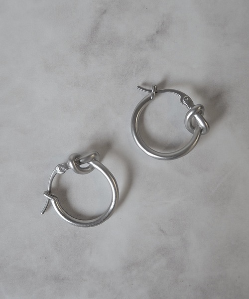 SBG by 7JEWELRY ピアス SBG x つぐ ノットフープピアス 両耳 メンズ