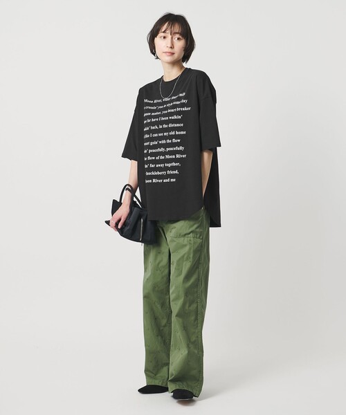 【SACRA】121261021半袖Tシャツ 半袖 Tシャツ 花火バックプリント クルーネック トップス コットン