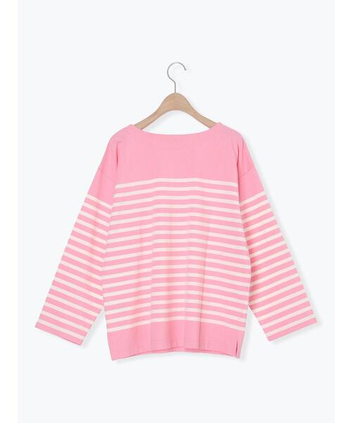 Samansa Mos2（サマンサモスモス） tシャツ パネルボーダーバスク