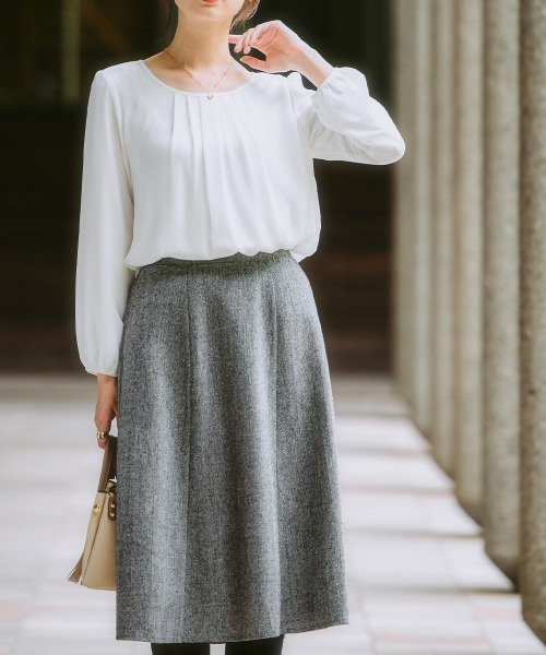 「7days Life Styling」 フレアスカート M グレー レディース_画像2