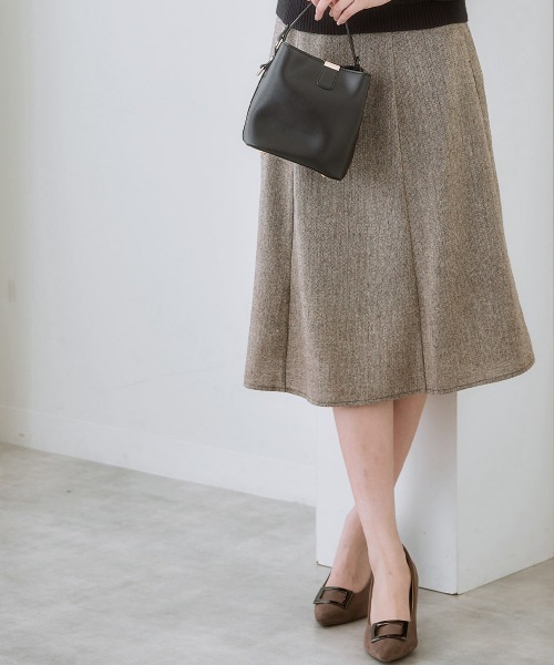 「7days Life Styling」 フレアスカート M グレー レディース_画像6