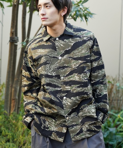 SUNNY SPORTS デニム ジャケット カバーオール　ワーク　ネップ SUNNY SPORTS（サニースポーツ） カバーオール PRINTED COVER JACKET