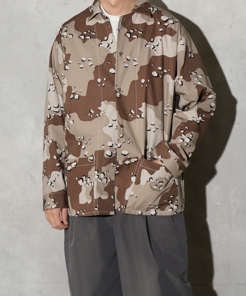 PGG カモフラージュ柄カバーオール SUNNY SPORTS（サニースポーツ） カバーオール PRINTED COVER JACKET