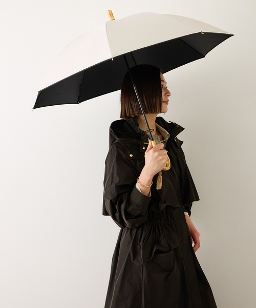 REONARD レオナール　文字ロゴ　晴雨兼用　傘　ブラック　グレー　ゴールド LOGOS（ロゴス） 折りたたみ傘 晴雨兼用 日傘【1級遮光】60cm LOGOS 高