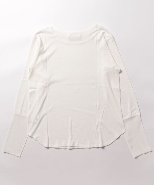 「DouDou」 長袖カットソー FREE ベージュ レディース_画像3